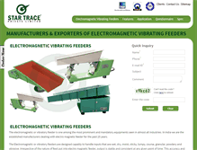 Tablet Screenshot of electromagneticvibratingfeeders.com